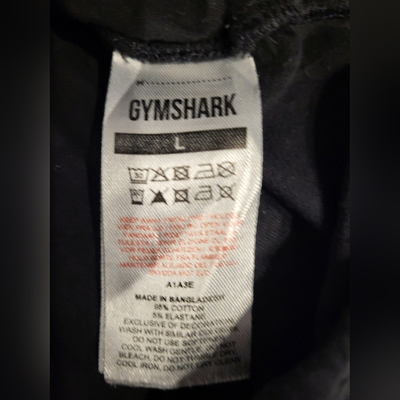 Gymshark Black Short Sleeve Tee, Size Large - Picture 4 of 5